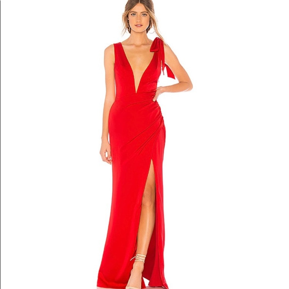 Lovers + Friends Red Prom Dress